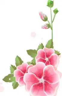 黑板报花边盛开的花朵