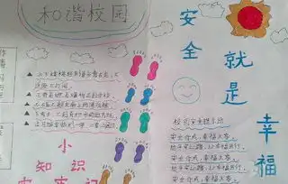 校园安全手抄报简单大方