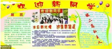 新学期新气象黑板报版图是纸的那种