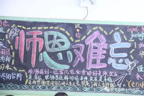 飘香九月十日,祝福余音袅袅衡水市第十四中学庆祝教师节优秀黑板报展示