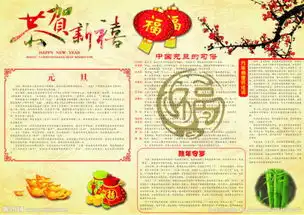 简单新年手抄报图片