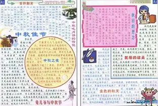 中秋节手抄报中秋佳节