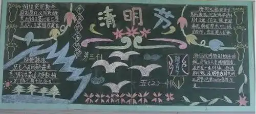 清明节黑板报清明有感