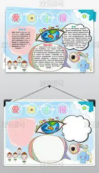 爱护眼睛小报爱眼日保护视力爱护眼睛手抄报图片模板下载