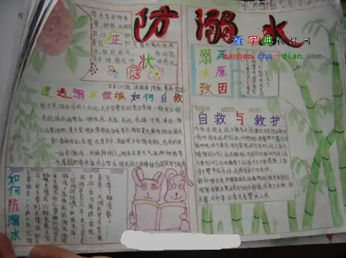 防洪防汛防溺手抄报设计防洪防汛防溺手抄报图片查字典板报网