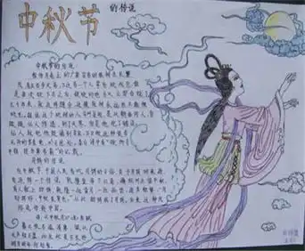 中秋节黑板报中秋节,团圆节