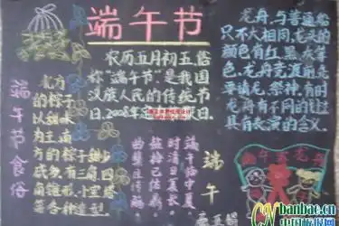 端午节黑板报
