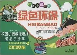校园小报系列麦迪熊绿色环保校园小报板报