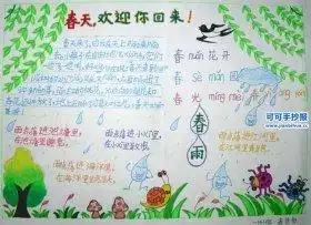 怎么写手抄报,给个图片