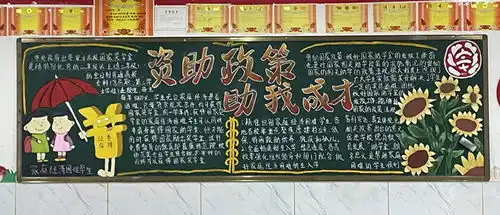 亳州幼儿师范学校举行资助政策宣传专题板报评比