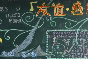 感恩节板报图片