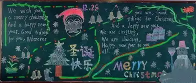 2016年圣诞节黑板报设计大比拼