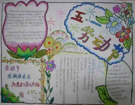 手抄报花边五一劳动节手抄报花边