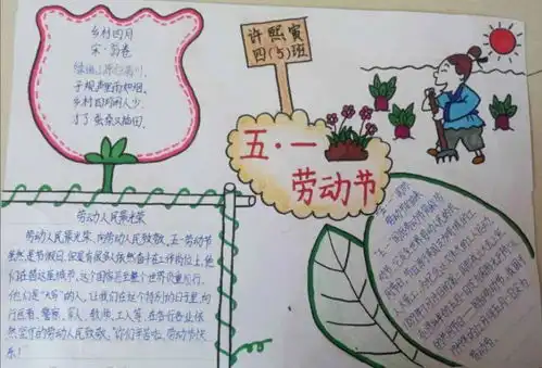 右玉一小五一劳动节四年级综合实践活动图片展示网上投票评比