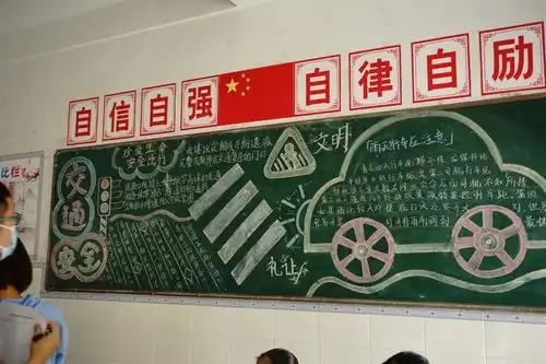 西双版纳交警联合教育部门开展12.2交通安全日中小学生黑板报竞赛评选活动