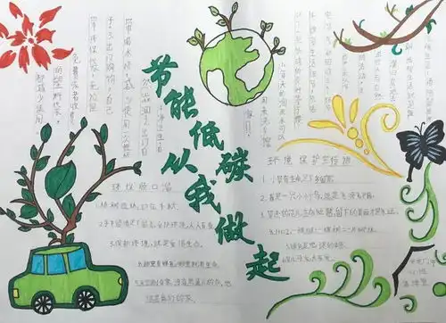 通州第二届节能低碳手抄报获奖名单出炉快来看看有没有你们班的作品