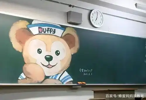 初三女生黑板报惊艳全场,画面细节满满,连老师都跑过来膜拜