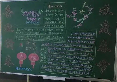 滨湖煤矿团委举办迎新春主题板报展