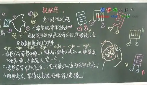 爱护眼睛的黑板报设计爱护眼睛的黑板报图片查字典板报网