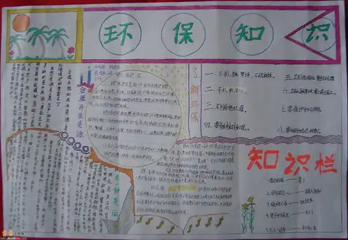 初中环保手抄报图片