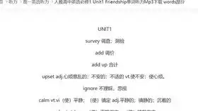 英语必修三第五单元单词录音book3u5