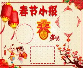 春节手抄报贴春联