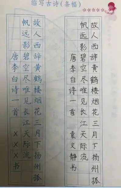 五年级优秀作业展