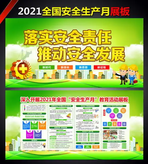 2021安全生产月活动主题板报