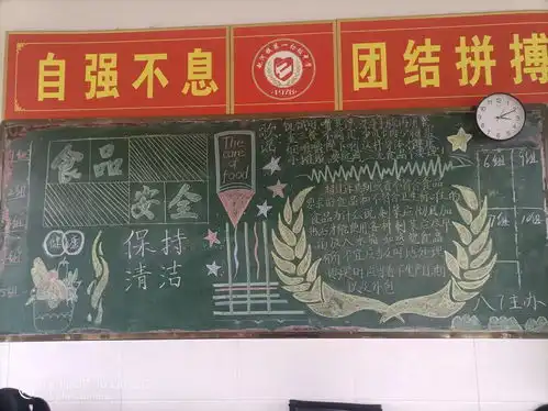 方城县赵河一中食品安全书写健康夏季食品安全教育活动