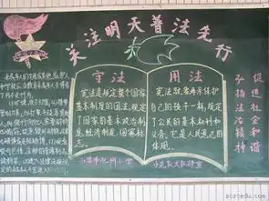 有关法制教育的黑板报,急急急求图啊