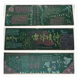 机电系18级团支部绘制雷锋精神在心中,青春践行中国梦主题黑板报