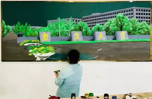 有梦想谁都了不起保洁阿姨3d黑板报惊艳全网