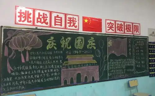 南昌市青山湖区职业技术学校迎国庆黑板报评比
