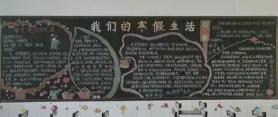 寒假黑板报主题我们的寒假生活