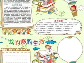 新年小报快乐寒假word小报a3a4模板图片worddoc设计图下载其他大全编号19054986