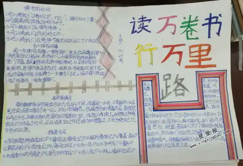 读万里书行万里路手抄报图片内容