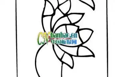 板报花边插花一组