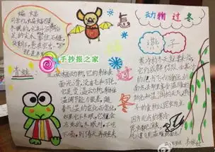 动物怎样过冬的手抄报