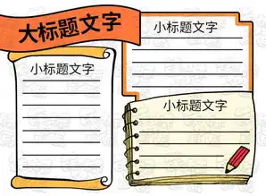 简单美观的万能手抄报模板,任何主题都适合,替换标题就能用