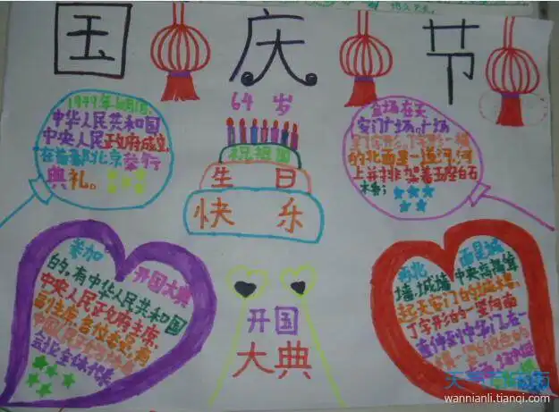 2020国庆71周年手抄报资料新中国成立71周年手抄报内容2020