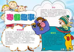 寒假趣事主题电子手抄报,word格式可编辑,可打印出来手写