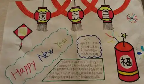 亳州市幸福路小学举行庆元旦手抄报评比活动