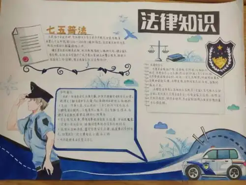 广东省工商高级技工学校开展法治进校园,安全伴我行黑板报手抄报评比活动