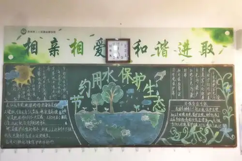嵩山路学校节水护水,从我做起