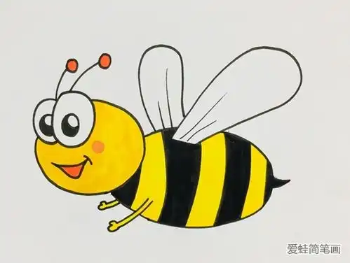 蜜蜂怎么画简单好看