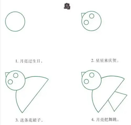 不会教小朋友画画的,请看这里