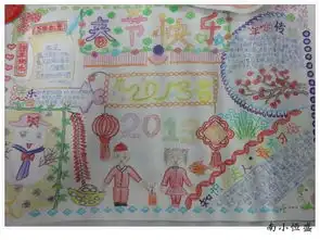 南小恒盛春节手抄报展示创新风采