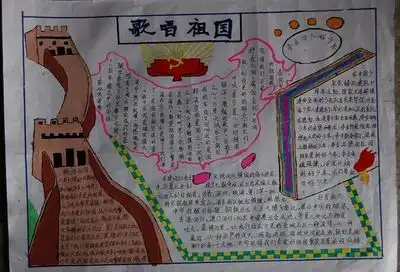 描写祖国万水千山的手抄报的图片a3纸