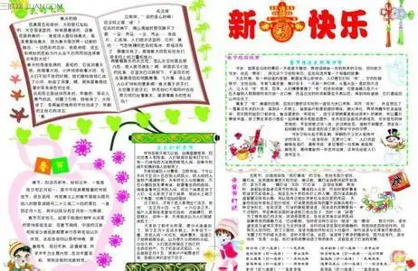 春节手抄报图片大全图片