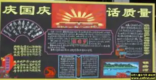 国庆黑板报设计图